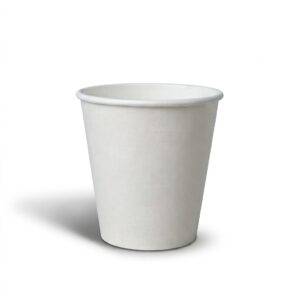 Vaso de Cartón Blanco Para Bebidas Clientes