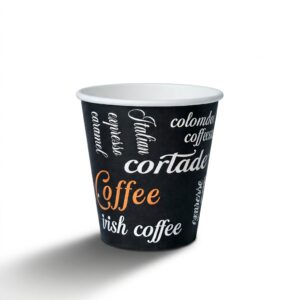 Vaso de cartón para bebida caliente